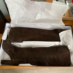 Vía Roma 15 knee length boots brown suede